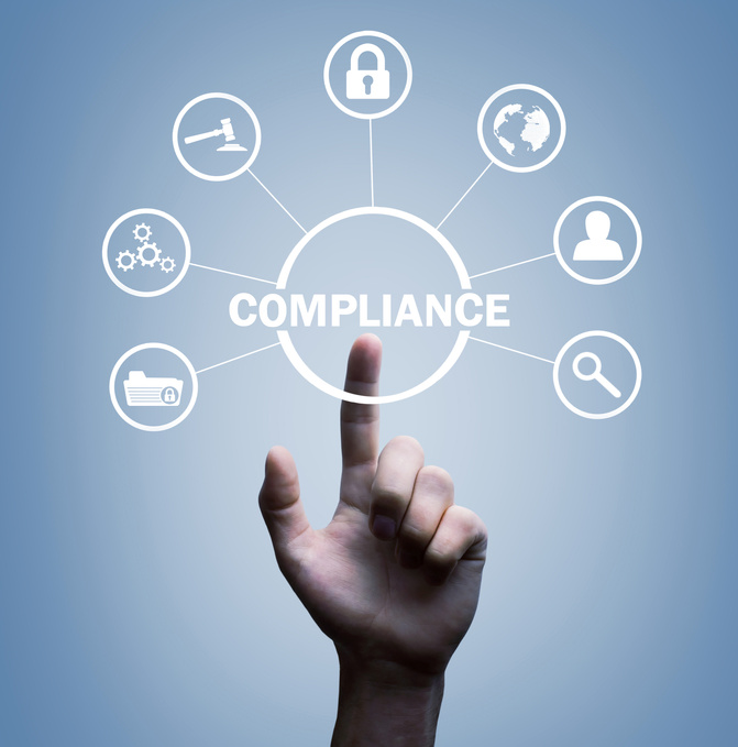Concept Of Compliance. Business Concept